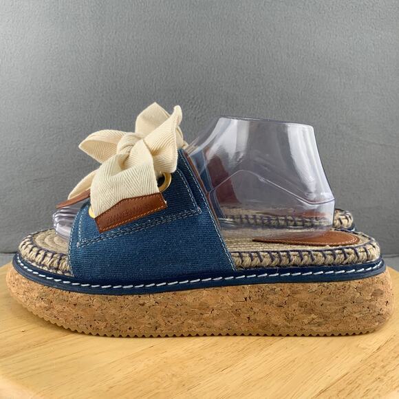 ZIMMERMANN Shoes - Zimmermann Bow Platform Espadrille Denim Sandals Women’s Size 40 EU / 9-9.5 US